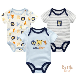 מארז 3 בגדי גוף עם הדפס של אריה